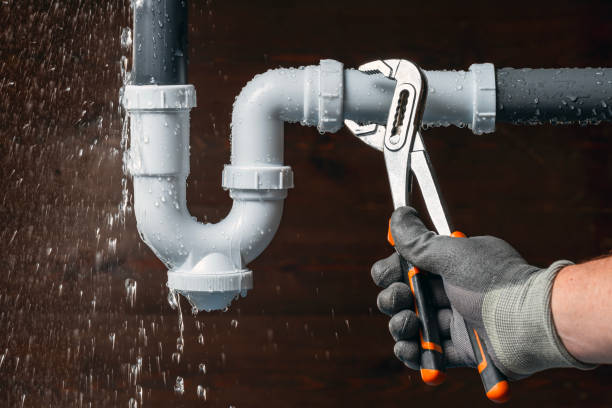 Professional Drain Cleaning technician working in Leasburg, NC